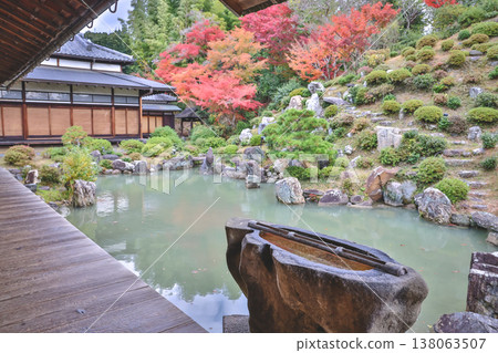 Vibrant Chishakuin Temple Garden During Colorful Fall Season Kyoto Nov 28 2025 Vibrant Chishakuin Temple Garden During Colorful Fall Season Kyoto Nov 28 2025 138063507