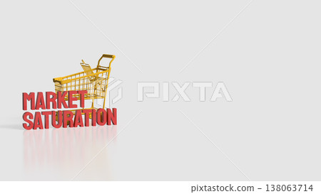 Market Saturation Retail Competition and Consumer Demand Concept 3d render. Market Saturation Retail Competition and Consumer Demand Concept 3d render. 138063714