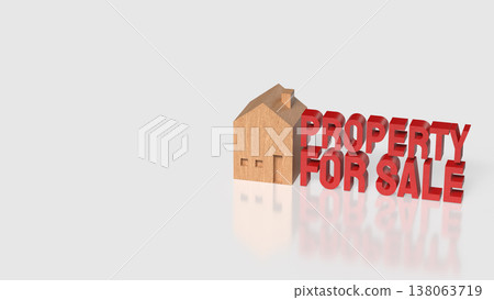 Property For Sale Residential Home Investment and Real Estate Concept 3d render. Property For Sale Residential Home Investment and Real Estate Concept 3d render. 138063719