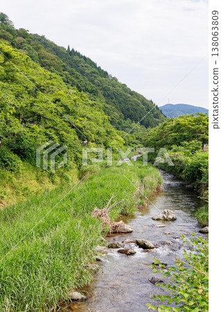 兵庫縣朝佐市圓山川附近的鄉村景色 兵庫縣朝佐市圓山川附近的鄉村景色 138063809