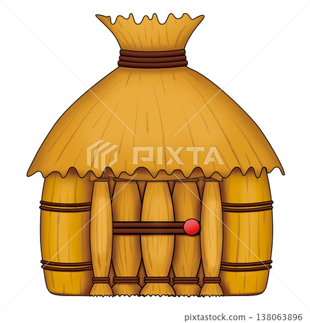 Traditional round thatched house Traditional round thatched house 138063896