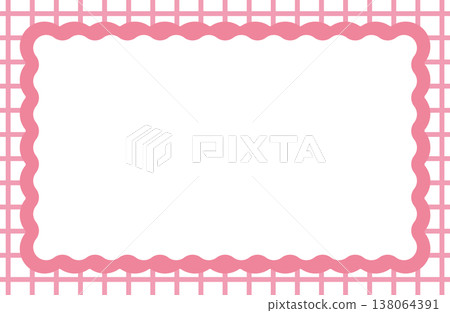Checkered frame, pink 138064391