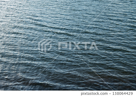 Ripples of Serenity: The Shimmering Surface of a Peaceful Reservoir 138064429