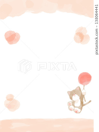 Soft and cute certificate series | Ready-to-use "Well Done" pastel certificate template (no text, no border) 138064441