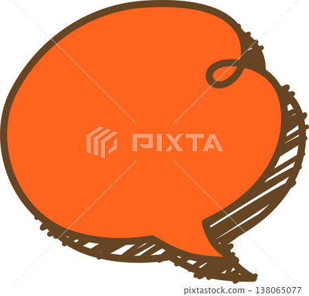 A single icon of a graffiti-style speech bubble: twisted cloud A single icon of a graffiti-style speech bubble: twisted cloud 138065077