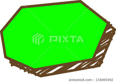 Single icon of a graffiti-style speech bubble (polygonal) Single icon of a graffiti-style speech bubble (polygonal) 138065092