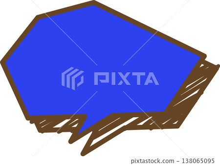 Single icon of a graffiti-style speech bubble (polygonal) Single icon of a graffiti-style speech bubble (polygonal) 138065095