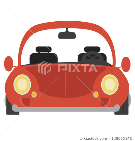 Red Convertible Car Open Top Vehicle Red Convertible Car Open Top Vehicle 138065148
