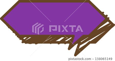 A single icon of a graffiti-style speech bubble, hexagonal. A single icon of a graffiti-style speech bubble, hexagonal. 138065149