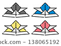 Origami helmet illustration 3 138065192