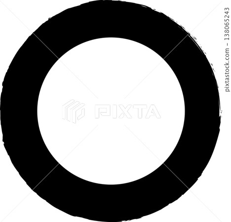 Circle frame brush stroke, round shape Circle frame brush stroke, round shape 138065243