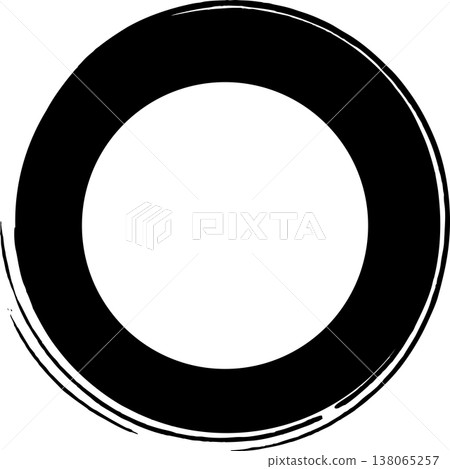 Circle frame brush stroke, round shape Circle frame brush stroke, round shape 138065257
