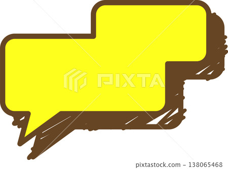 A single square icon of a graffiti-style speech bubble. A single square icon of a graffiti-style speech bubble. 138065468