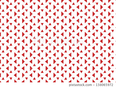 Minimalist geometric background featuring repeating red triangles in a structured grid on white. Minimalist geometric background featuring repeating red triangles in a structured grid on white. 138065972