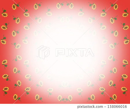 Sunflower red message card Sunflower red message card 138066016