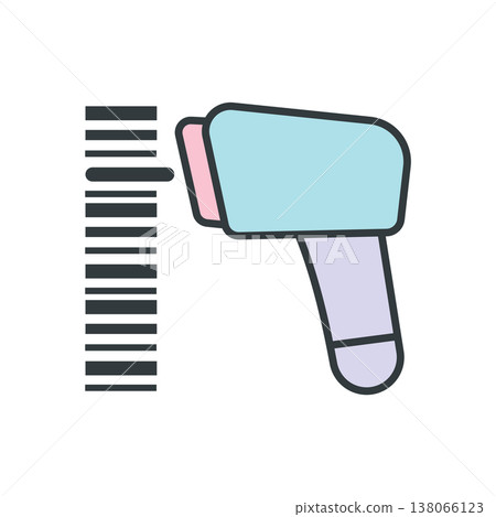 Bar code Scanner Icon vector illustration design templates simple and modern concept Bar code Scanner Icon vector illustration design templates simple and modern concept 138066123