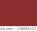 Minimalist abstract pattern featuring red triangles on a dark maroon background. Perfect for modern branding, textiles, and backdrops. 138066152