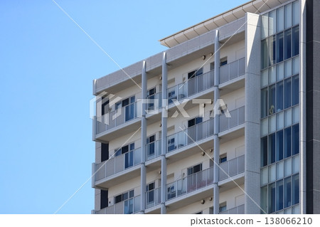 Blue sky and collective housing 138066210