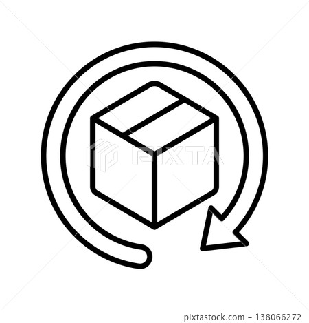 Return and Refund Icon vector design templates simple and modern concept isolated on white background 138066272