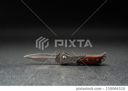 Folding Knife with Wooden Handle Folding Knife with Wooden Handle 138066328