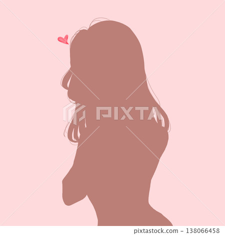 惡魔般的女人剪影 138066458