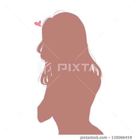 惡魔般的女人剪影 138066459