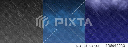 A set of square wallpapers with falling rain effects on black, blue, and stormy backgrounds. A set of square wallpapers with falling rain effects on black, blue, and stormy backgrounds. 138066630