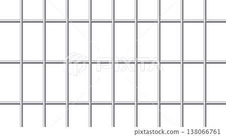 Realistic metal grid. Round steel rods on white background Security border. Iron grate. Lattice cell. Imprisonment cage. Penitentiary wall. Criminal punishment. Vector prison backdrop Realistic metal grid. Round steel rods on white background Security border. Iron grate. Lattice cell. Imprisonment cage. Penitentiary wall. Criminal punishment. Vector prison backdrop 138066761