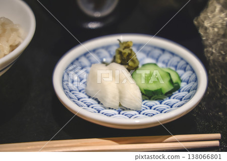 Japanese Pickles Plate With Cucumber Radish Wasabi Nov 28 2025 Japanese Pickles Plate With Cucumber Radish Wasabi Nov 28 2025 138066801
