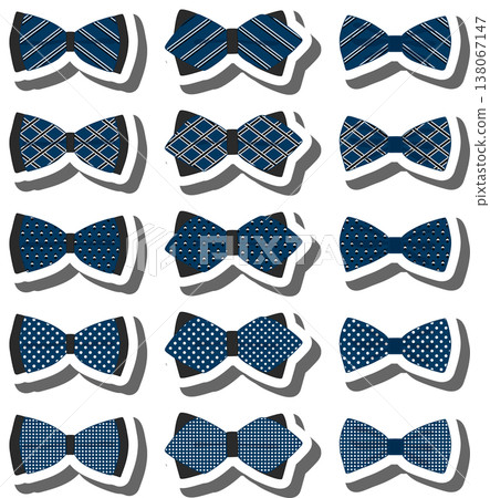 big colored set ribbon different types, bow tie various size big colored set ribbon different types, bow tie various size 138067147