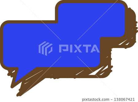 A single square icon of a graffiti-style speech bubble. A single square icon of a graffiti-style speech bubble. 138067421