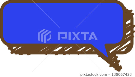 A single square icon of a graffiti-style speech bubble. A single square icon of a graffiti-style speech bubble. 138067423
