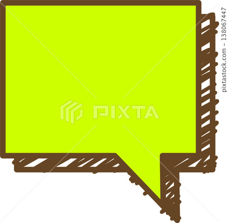 A single square icon of a graffiti-style speech bubble. A single square icon of a graffiti-style speech bubble. 138067447