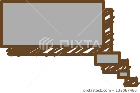 A single square icon of a graffiti-style speech bubble. A single square icon of a graffiti-style speech bubble. 138067466