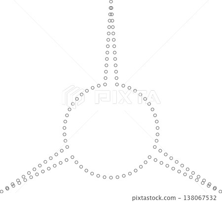 Star shape dots outline. Geometric element Star shape dots outline. Geometric element 138067532