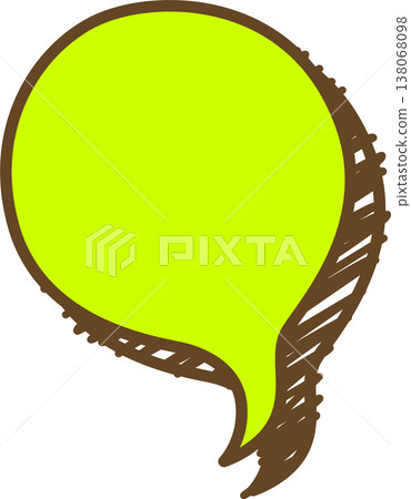 A single circular icon of a graffiti-style speech bubble. A single circular icon of a graffiti-style speech bubble. 138068098