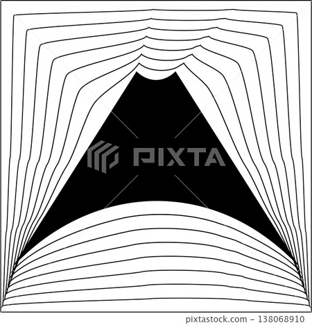 Square line frame blend effect. Technology concept design Square line frame blend effect. Technology concept design 138068910