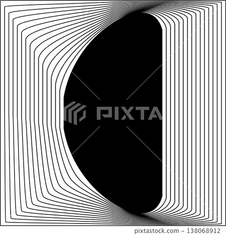Square line frame blend effect. Technology concept design Square line frame blend effect. Technology concept design 138068912