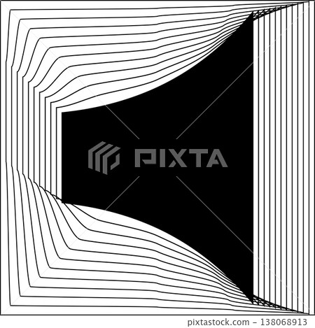 Square line frame blend effect. Technology concept design Square line frame blend effect. Technology concept design 138068913