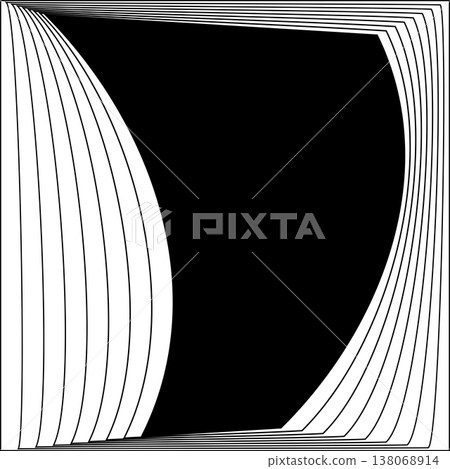 Square line frame blend effect. Technology concept design Square line frame blend effect. Technology concept design 138068914