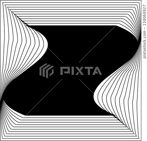 Square line frame blend effect. Technology concept design Square line frame blend effect. Technology concept design 138068927