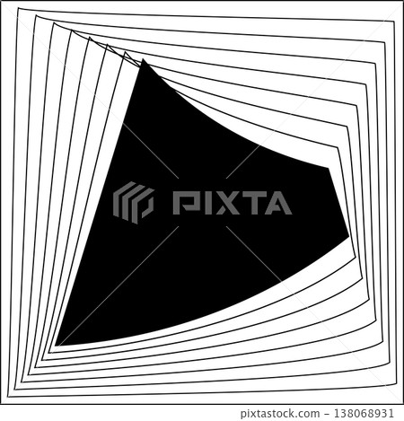 Square line frame blend effect. Technology concept design Square line frame blend effect. Technology concept design 138068931