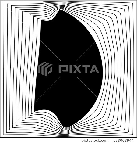 Square line frame blend effect. Technology concept design Square line frame blend effect. Technology concept design 138068944