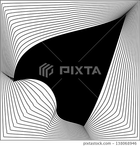 Square line frame blend effect. Technology concept design Square line frame blend effect. Technology concept design 138068946