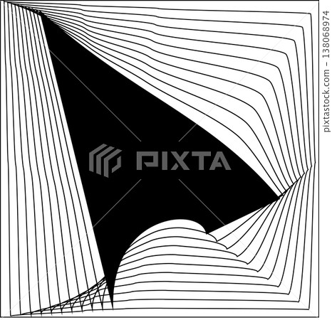 Square line frame blend effect. Technology concept design Square line frame blend effect. Technology concept design 138068974