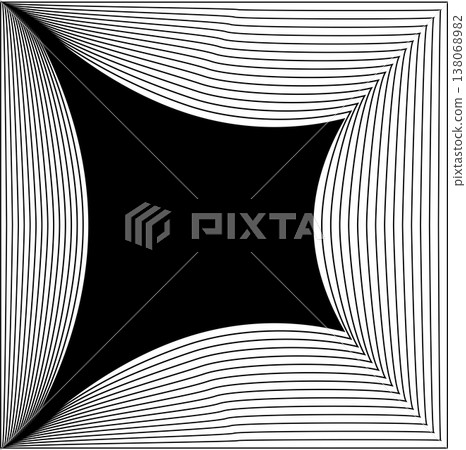 Square line frame blend effect. Technology concept design Square line frame blend effect. Technology concept design 138068982
