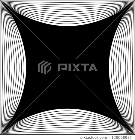 Square line frame blend effect. Technology concept design Square line frame blend effect. Technology concept design 138068985