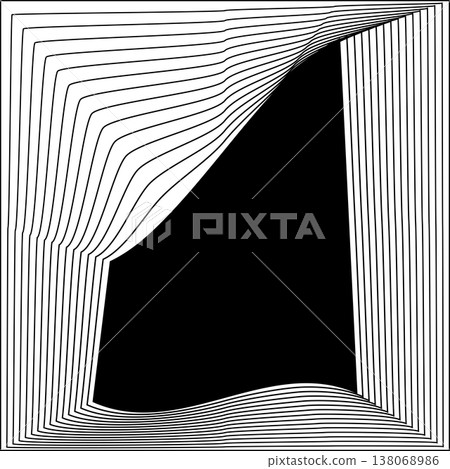Square line frame blend effect. Technology concept design Square line frame blend effect. Technology concept design 138068986