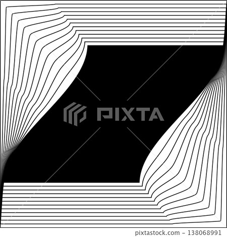Square line frame blend effect. Technology concept design Square line frame blend effect. Technology concept design 138068991