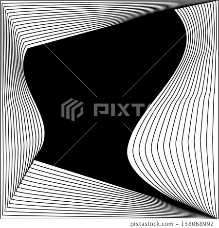 Square line frame blend effect. Technology concept design Square line frame blend effect. Technology concept design 138068992